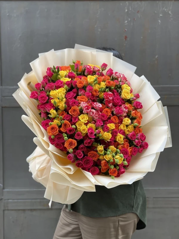 Букет из 65 кустовых роз, изображение 2